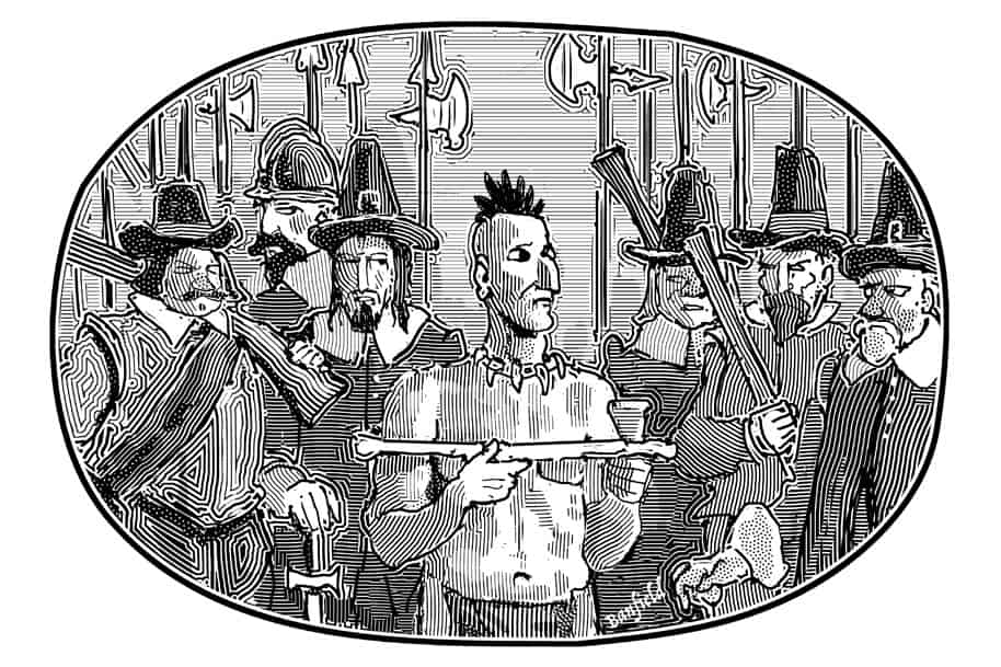 Plymouth Rock Landed on Them